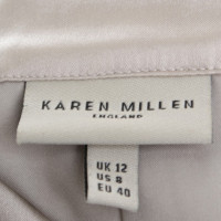Karen Millen Top in raso con pulsante
