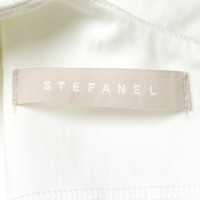 Stefanel Vestito in Cotone in Bianco