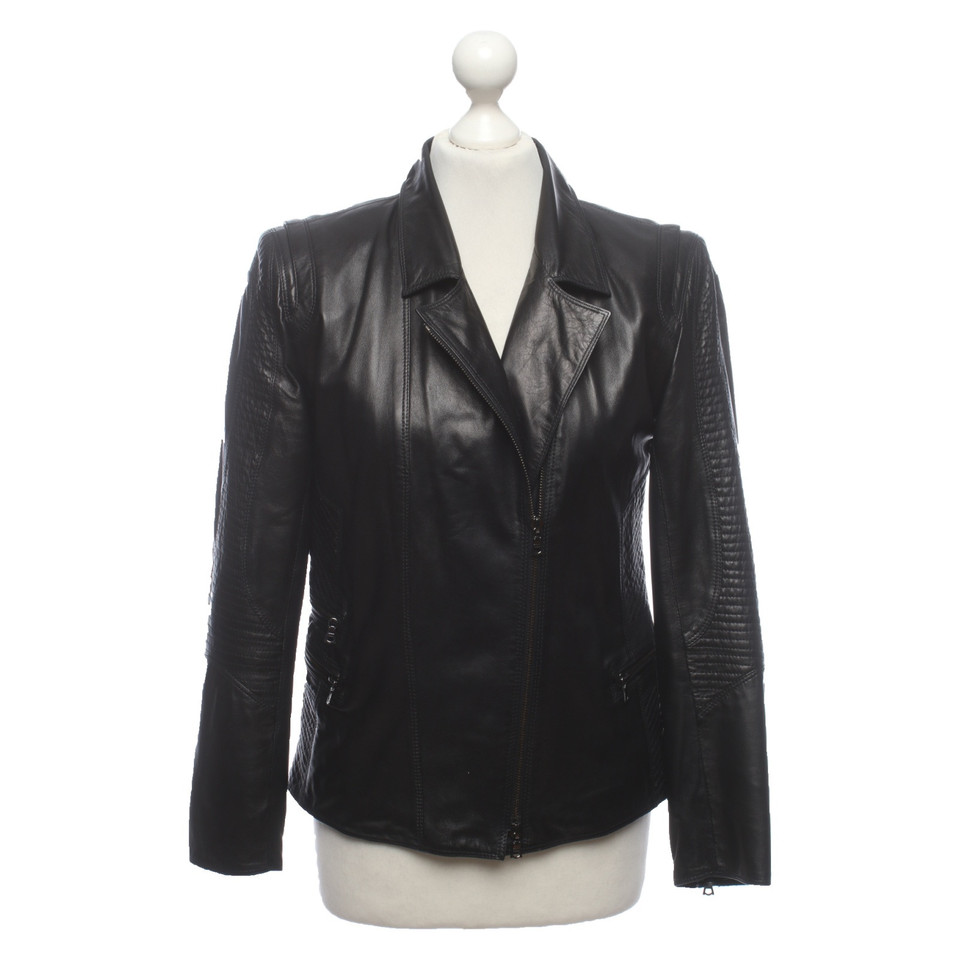 Sylvie Schimmel Jacket/Coat Leather in Black