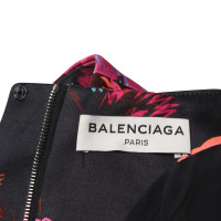 Balenciaga Jurk in zwart / Multicolor