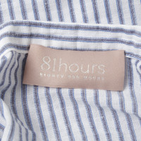 81 Hours Oversized blouse met streeppatroon