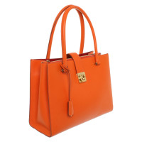 Salvatore Ferragamo Handbag Leather in Orange