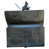Polo Ralph Lauren Clutch Bag Leather in Black