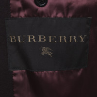 Burberry Jacke/Mantel aus Wolle in Bordeaux