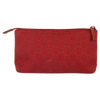 Gucci Clutch Bag Canvas in Red