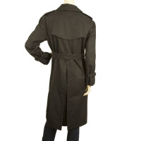 Burberry Black Cotton Raincoat Mac Belted Trench