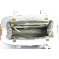 Prada Handbag in beige / white