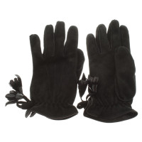 Louis Vuitton Leren handschoenen in zwart