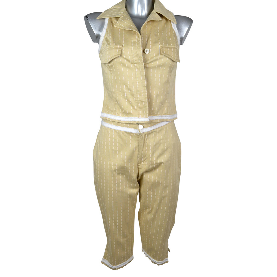 Mila Schön Concept Suit Cotton in Beige