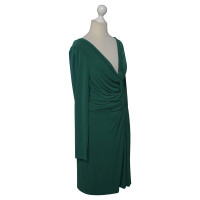 Alberta Ferretti Green dress with ruffle