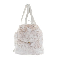 Prada Backpack with fur trim