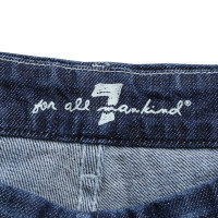 7 For All Mankind Kurze Jeans in Blau