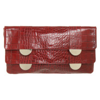 Furla Clutch Leer in Rood