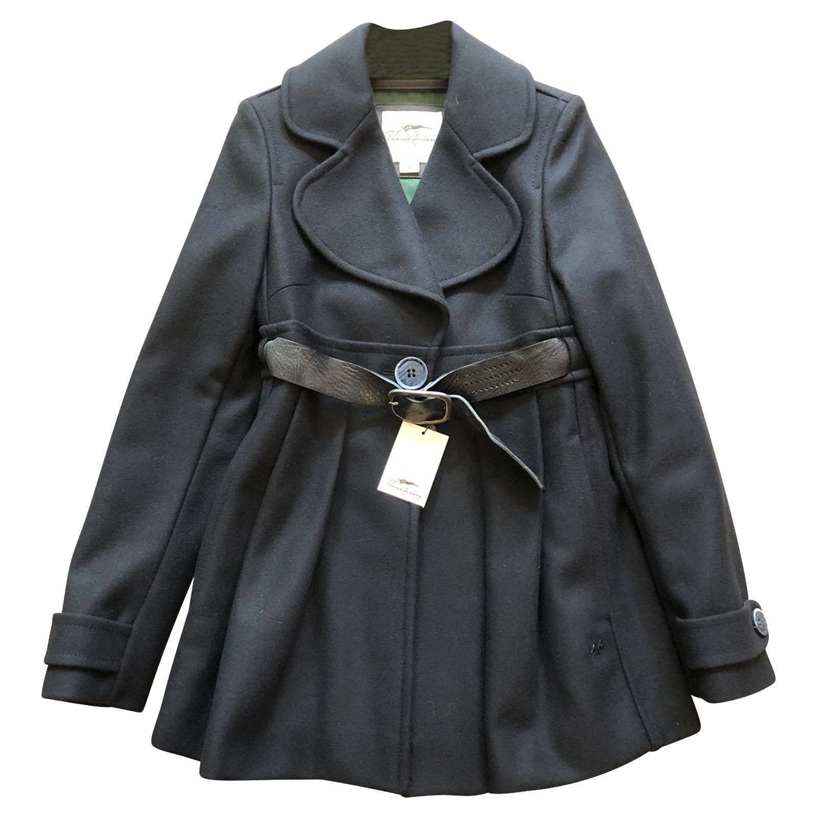 Burberry Jacket/Coat Wool in Black - Second Hand Thomas Jacket/Coat in buy used for 630€ (4758562)