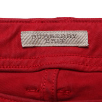 Burberry Jeans in Cotone in Rosso