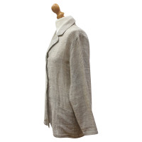 Max Mara Jacket/Coat Linen in Beige