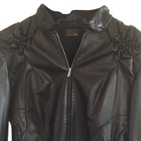 Fendi Schwarze  Lederjacke