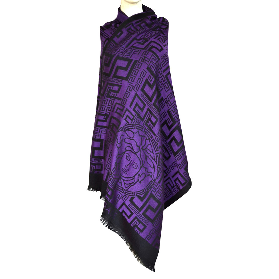 Versace Scarf/Shawl Wool in Violet