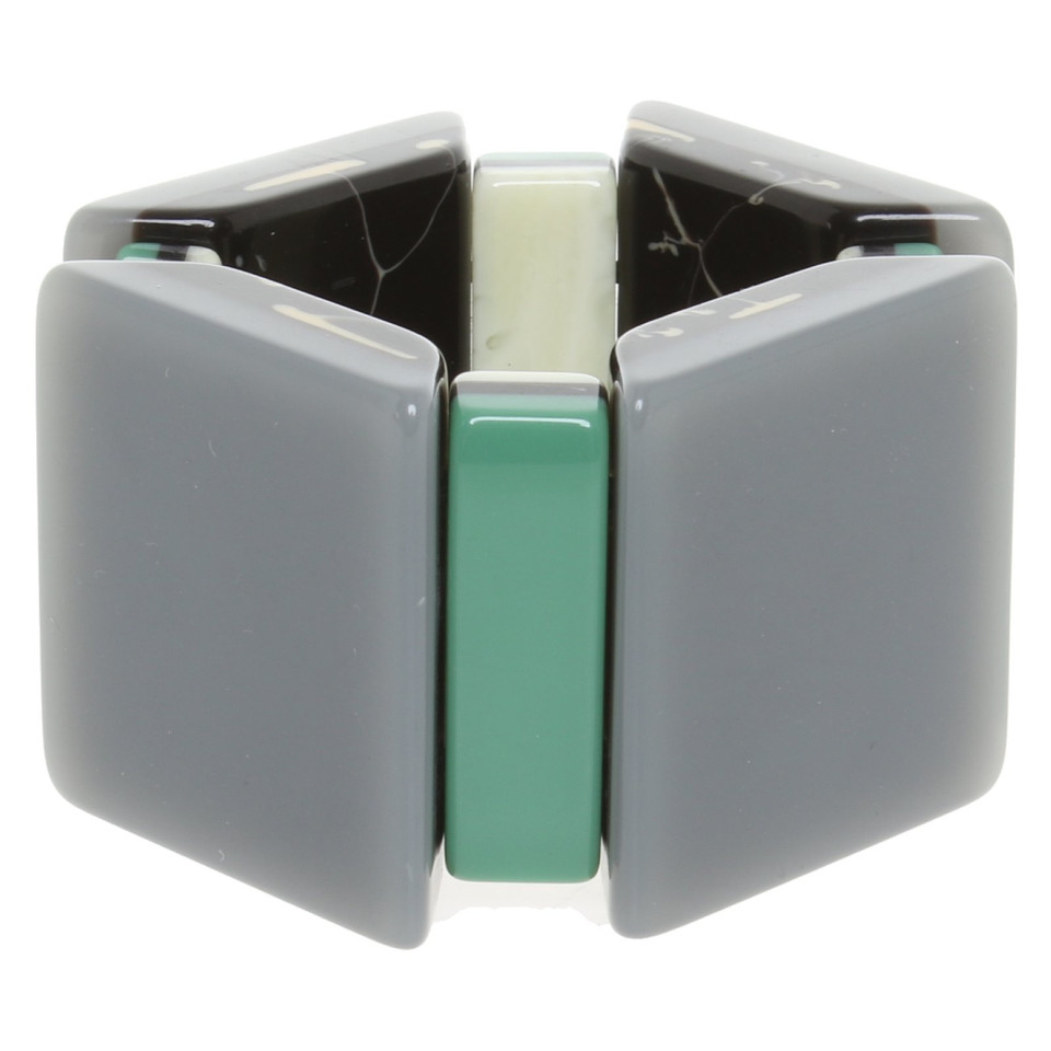 Marni For H&M Brede armband in de kleuren groen en grijs