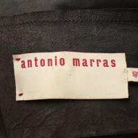 Antonio Marras Veste en cuir marron