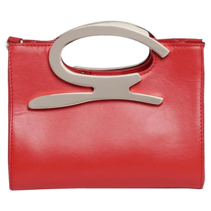 Genny Handtasche aus Leder in Rot