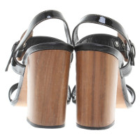 Prada Sandals Patent Leather