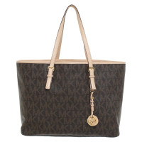 Michael Kors Handtasche aus Canvas in Braun