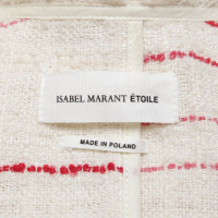 Isabel Marant Etoile Bouclé blazer in cream / red