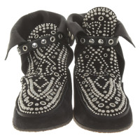 Isabel Marant Bottes en Daim en Noir