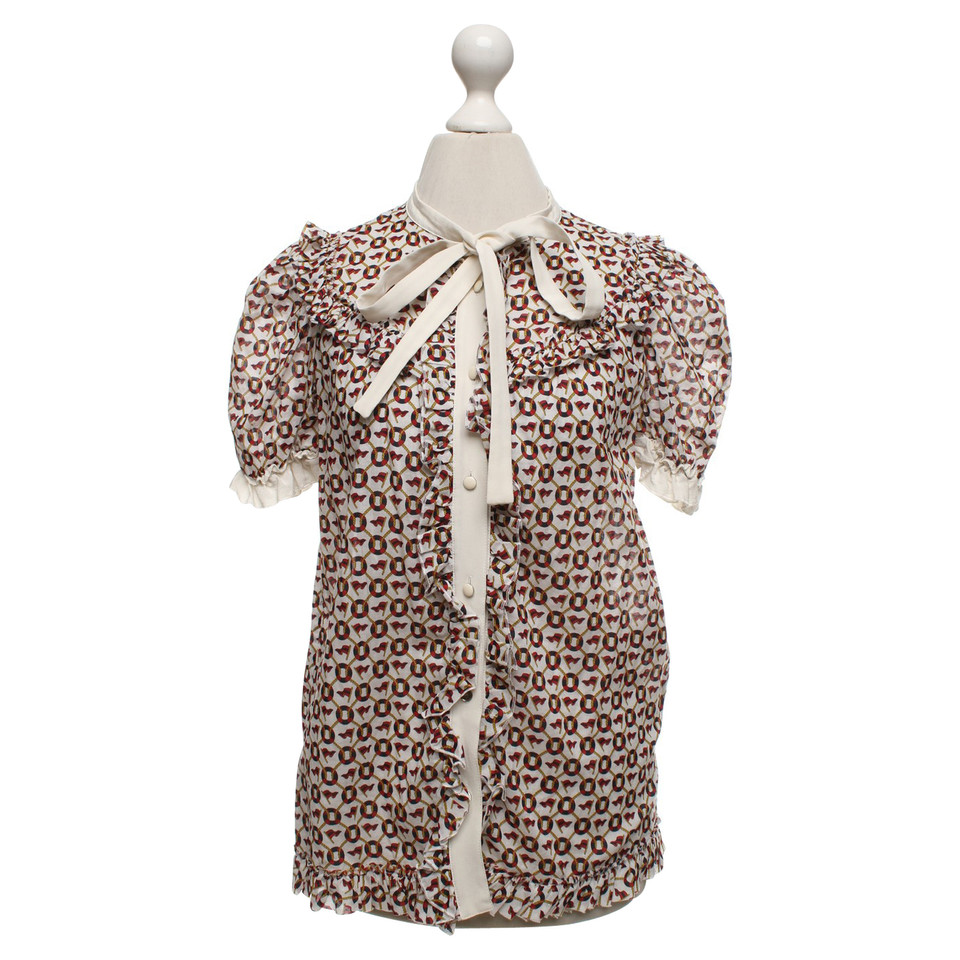 D&G Short sleeve blouse with pattern