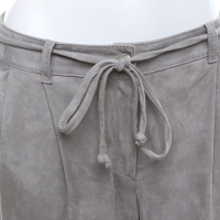Utzon Leather pants in grey