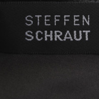 Steffen Schraut Satin top with lace trim