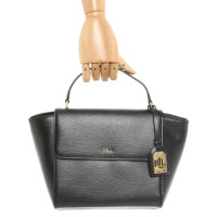 Polo Ralph Lauren Handtasche aus Leder in Schwarz