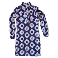 Diane Von Furstenberg geometrische zijden jurk