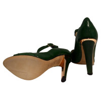 Jimmy Choo Peep-dita dei piedi in verde