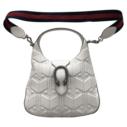Gucci Dionysus Shoulder Bag aus Leder in Weiß