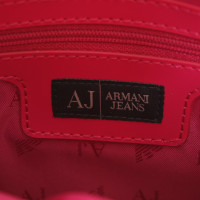 Armani Jeans Sac à main en cuir verni