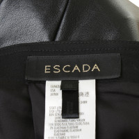 Escada Black skirt with artificial leather inserts