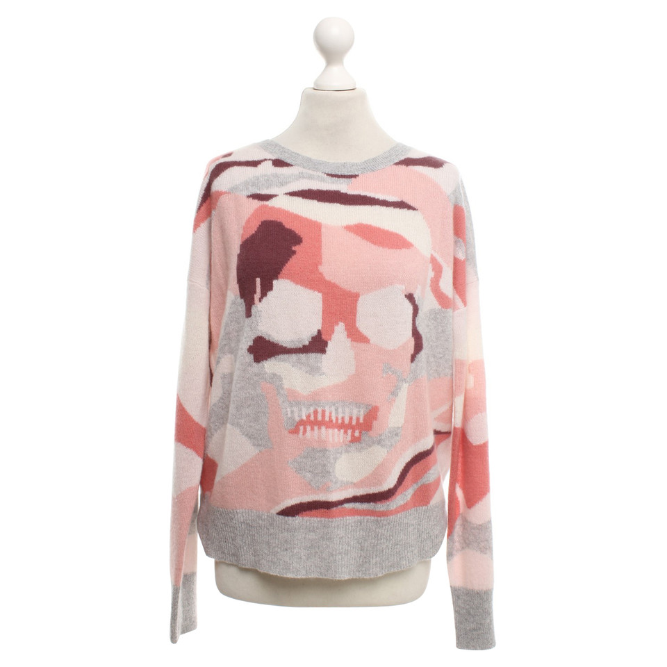 Skull Cashmere Sweater met motiefprint