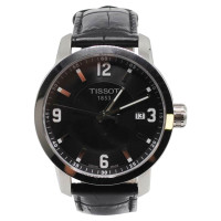 Tissot Armbanduhr aus Leder in Schwarz