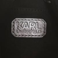 Karl Lagerfeld Silberfarbene Beuteltasche