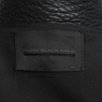 Diesel Black Gold Veste en cuir noir