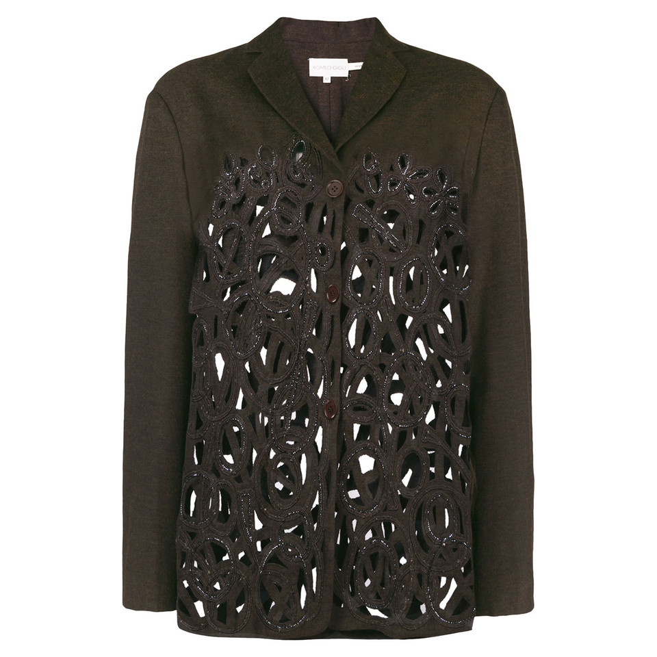 Romeo Gigli Jacket/Coat Wool in Brown