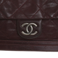 Chanel Handtasche aus Leder in Bordeaux