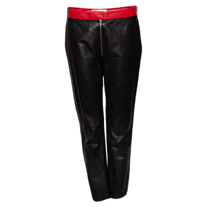 Victoria Beckham Trousers Leather in Black