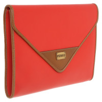 Ferre Clutch Bag in Red