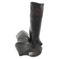 Gianmarco Lorenzi Leather platform boots