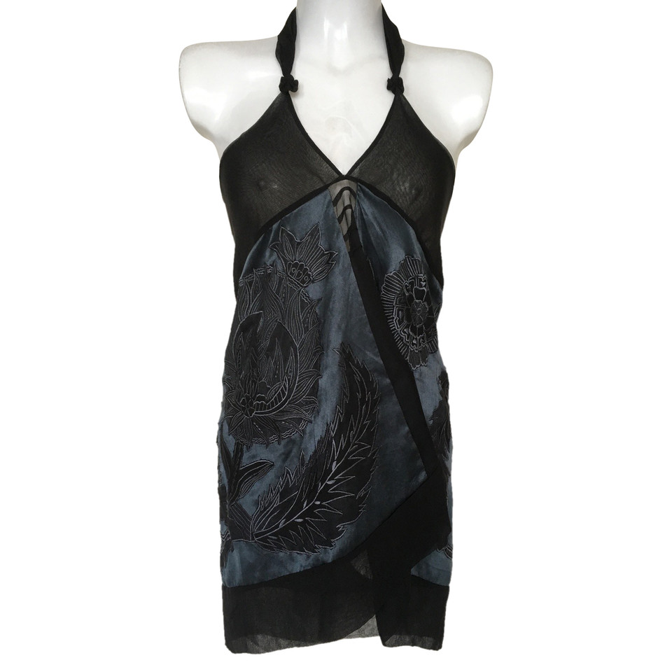 Dries Van Noten Top Silk in Black