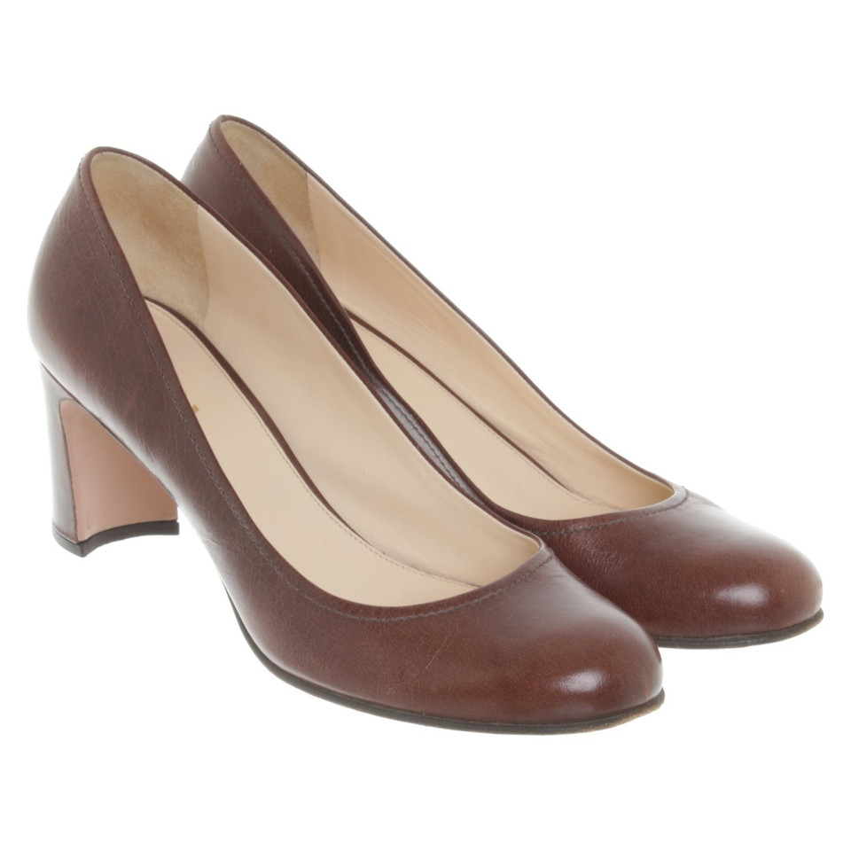 Prada pumps en marron