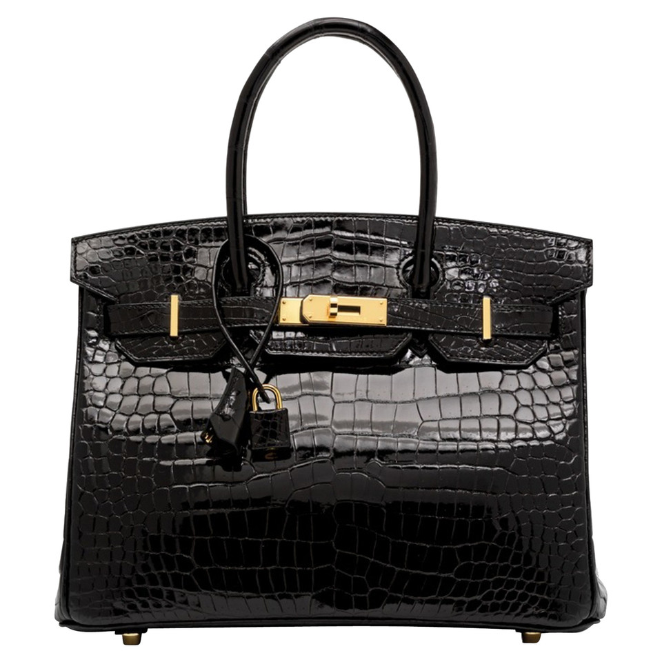 Hermès Birkin Bag 30 aus Leder in Schwarz